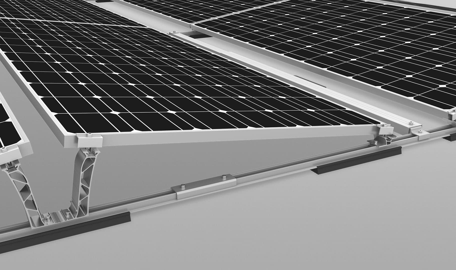 D-Dome 6 flat roof PV mounting system