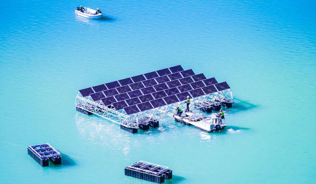 K2 substructure on the world's first floating solar installation in the ...