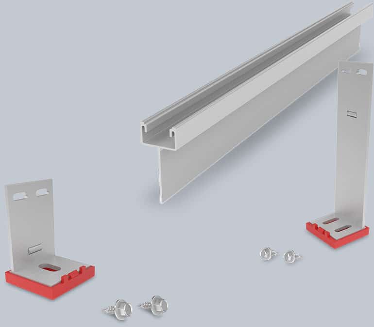 FacadeRail and typical bracket for curtain walling