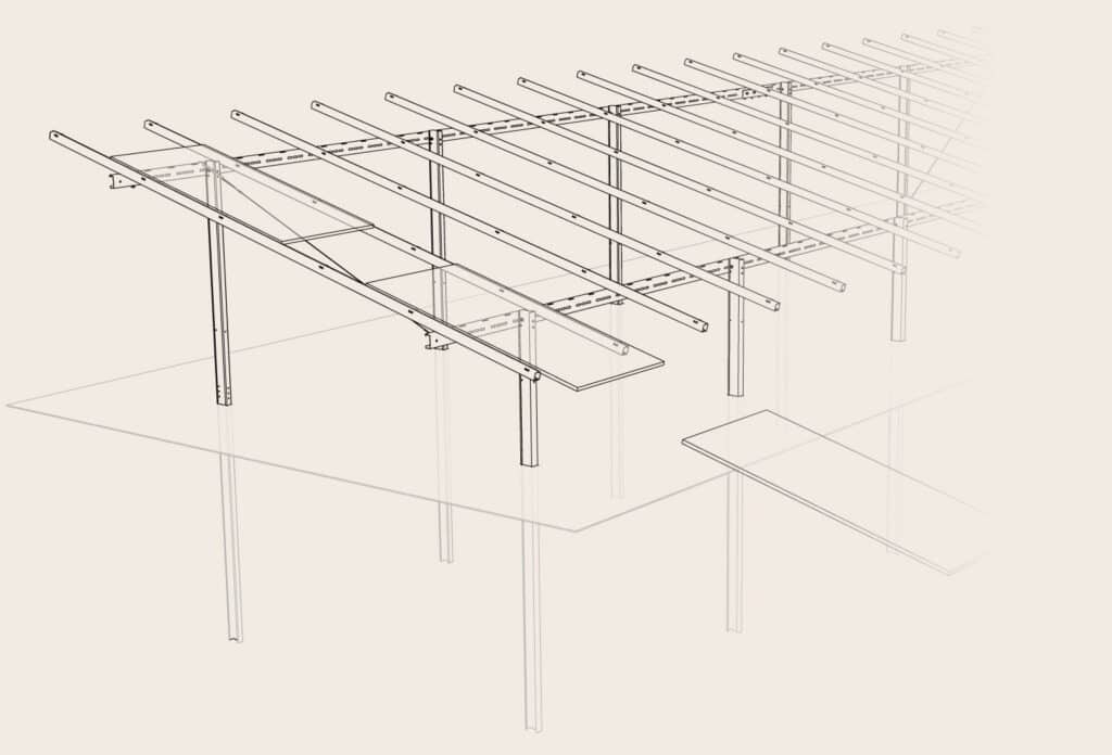 K2 Pi Rack New: K2 Pi-Rack for large-scale ground-mounted installations - K2 Systems