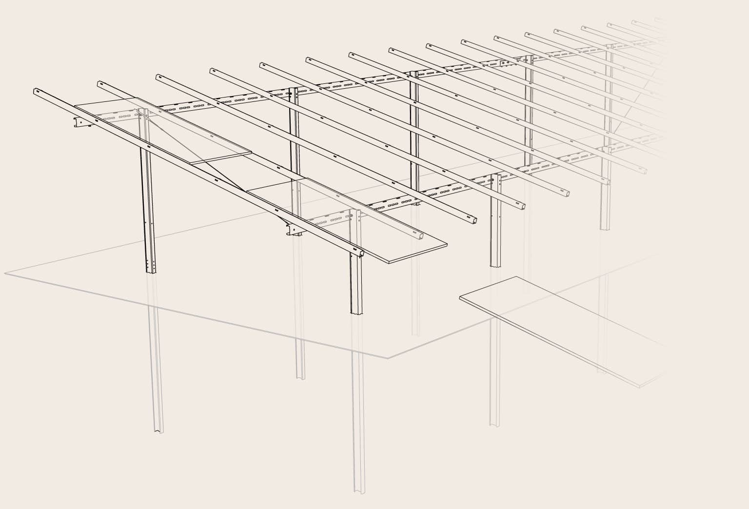Illustration of the module assembly on Pi-Rack ground-